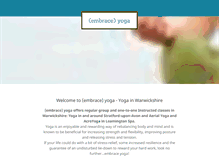 Tablet Screenshot of embraceyoga.co.uk